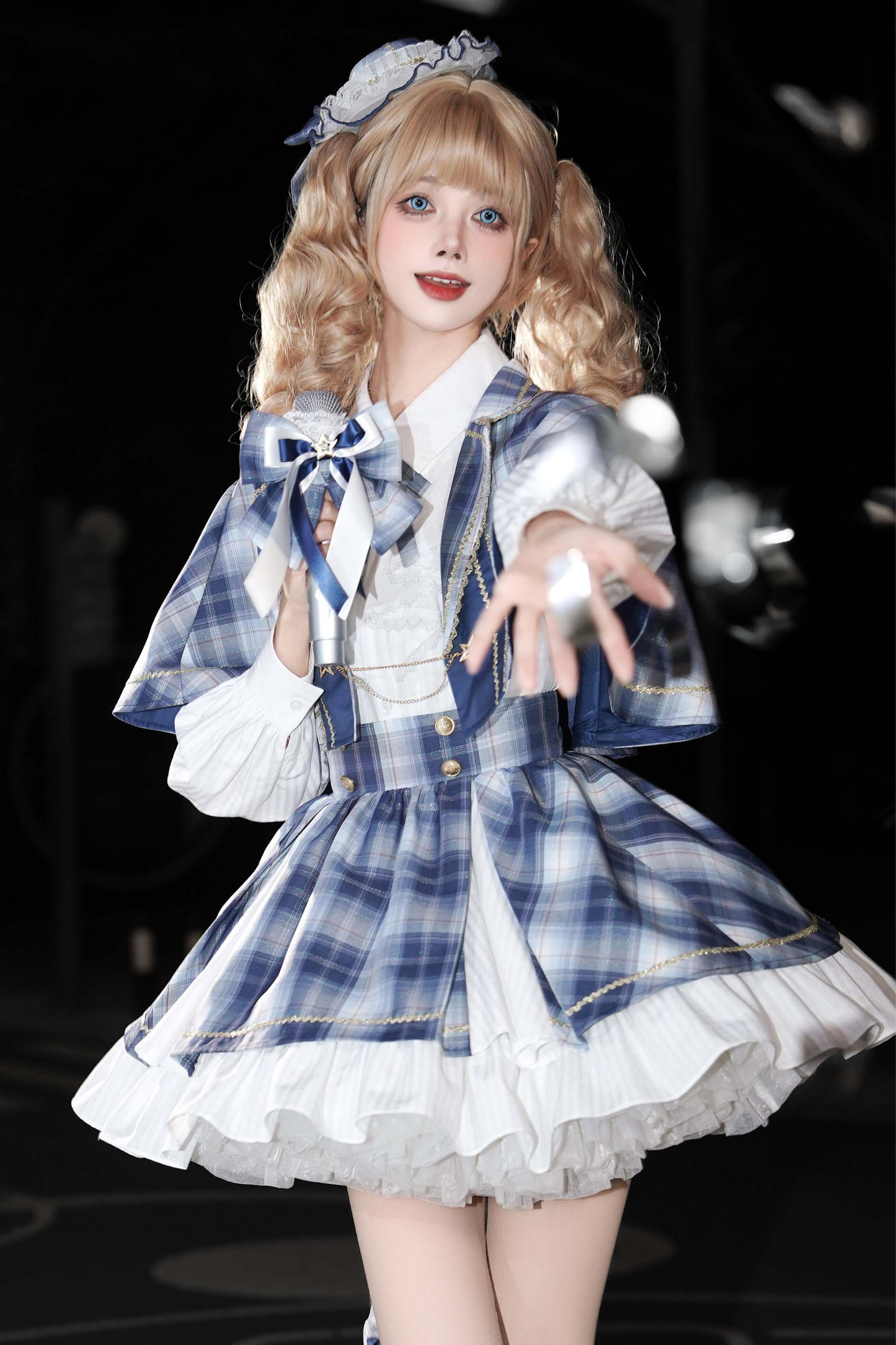 スターライトアイドルコスプレケープ+シャツ+スカート+レッグウォーマー