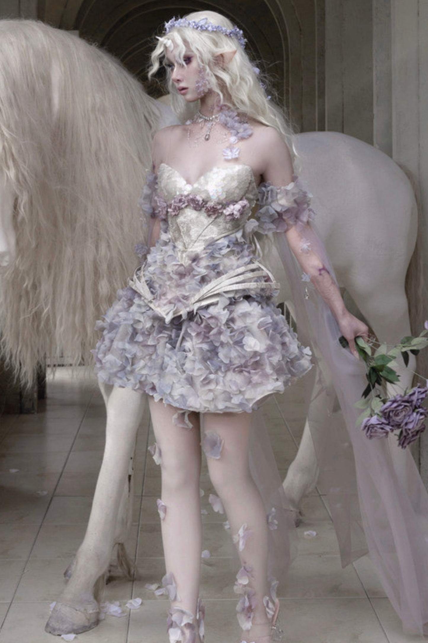 ムーンライトビーストフラワースカート