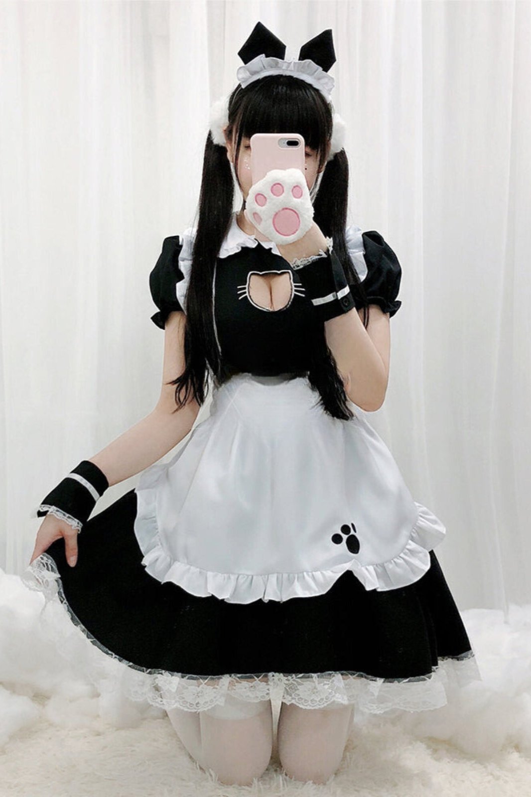 Japanese Light Lolita Maid Dress Set