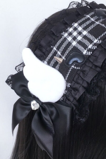 チェックウィングヘッドバンド