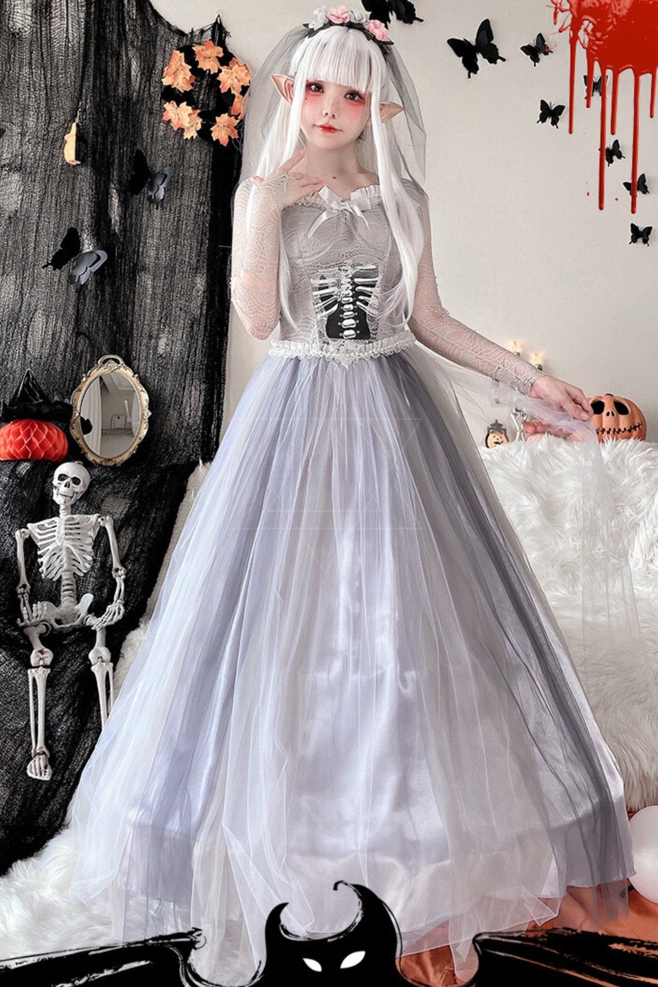 Ghost Bride Zombie Masquerade Dress