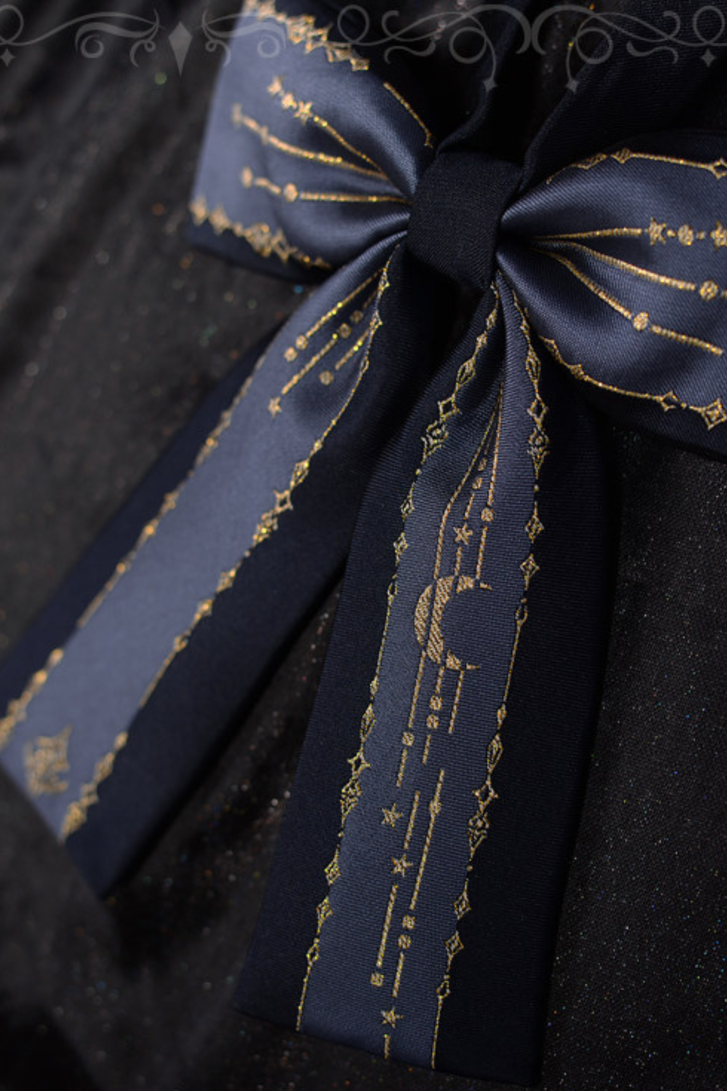 Galaxy ribbon tie