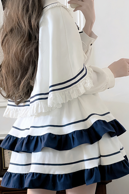 College Style Lolita Dress + Cape