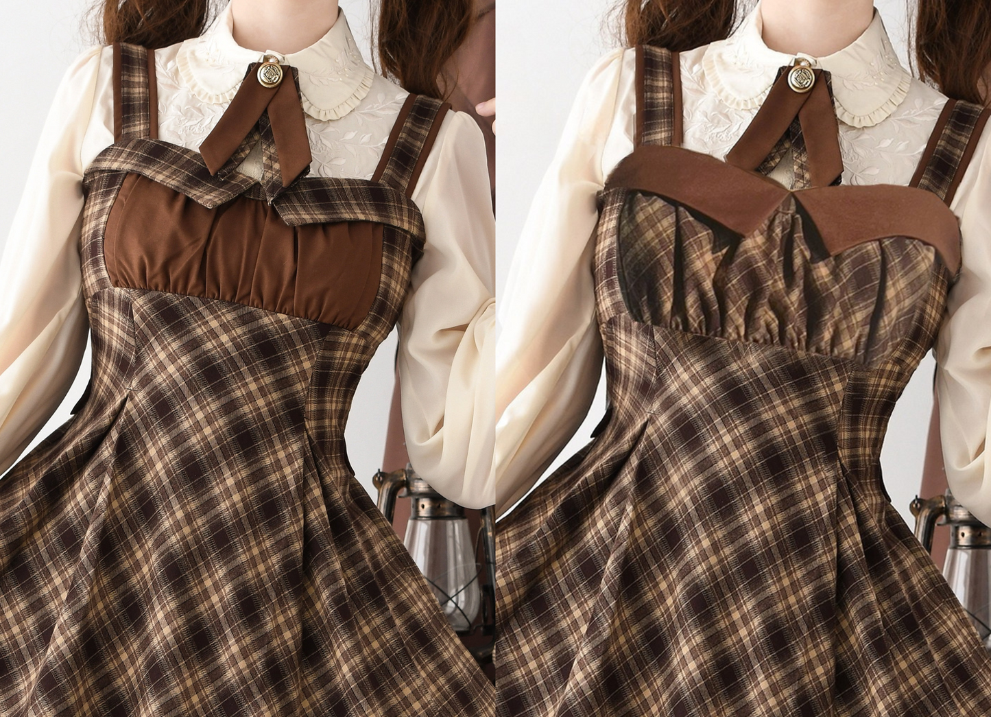 [Reservation Deadline February 3rd] Vintage Detective Series Lapel Cape + Flap Collar Jumper Skirt + Ribbon Brooch