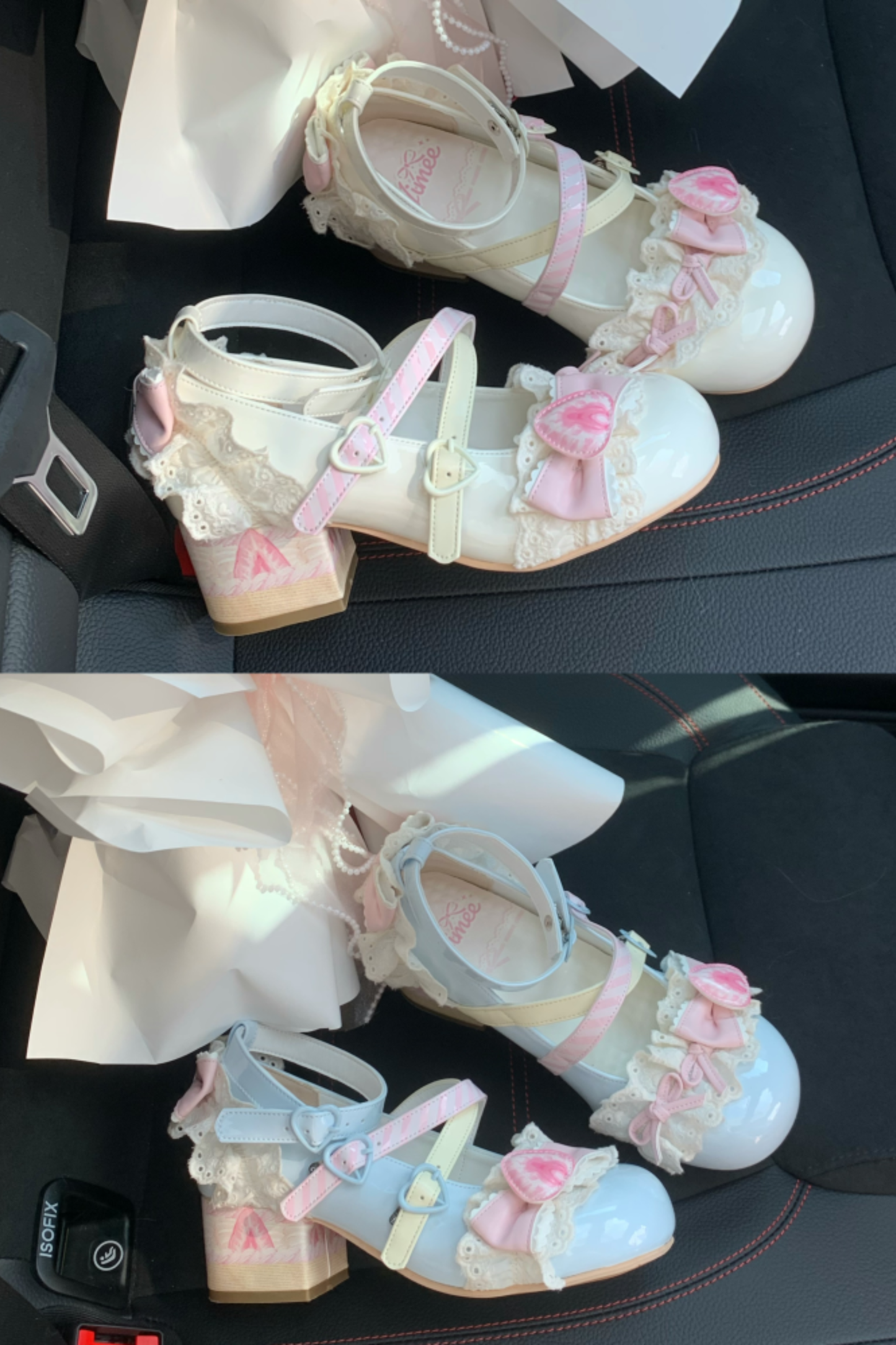 ストロベリーロリータメリージェーンシューズ