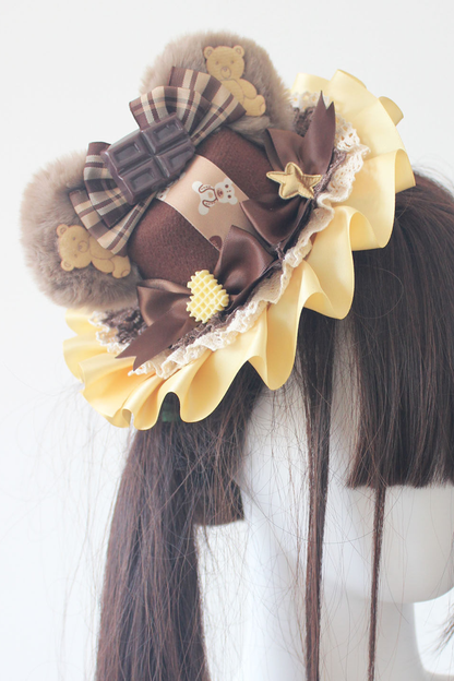 ベアイヤロリーターハット