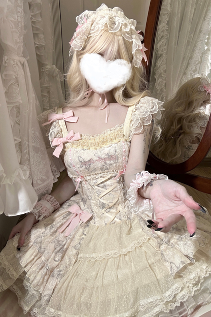 Butterfly Jacquard Sweet Princess Lolita Dress