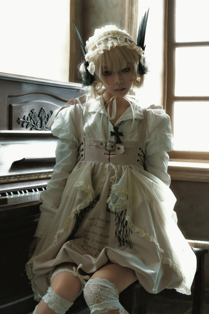 ゴシックバルーンサスペンダードレス