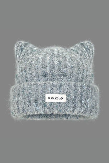 Y2K猫耳ニット帽