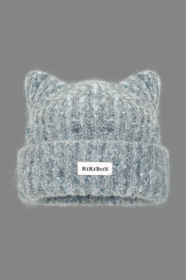 Y2K猫耳ニット帽