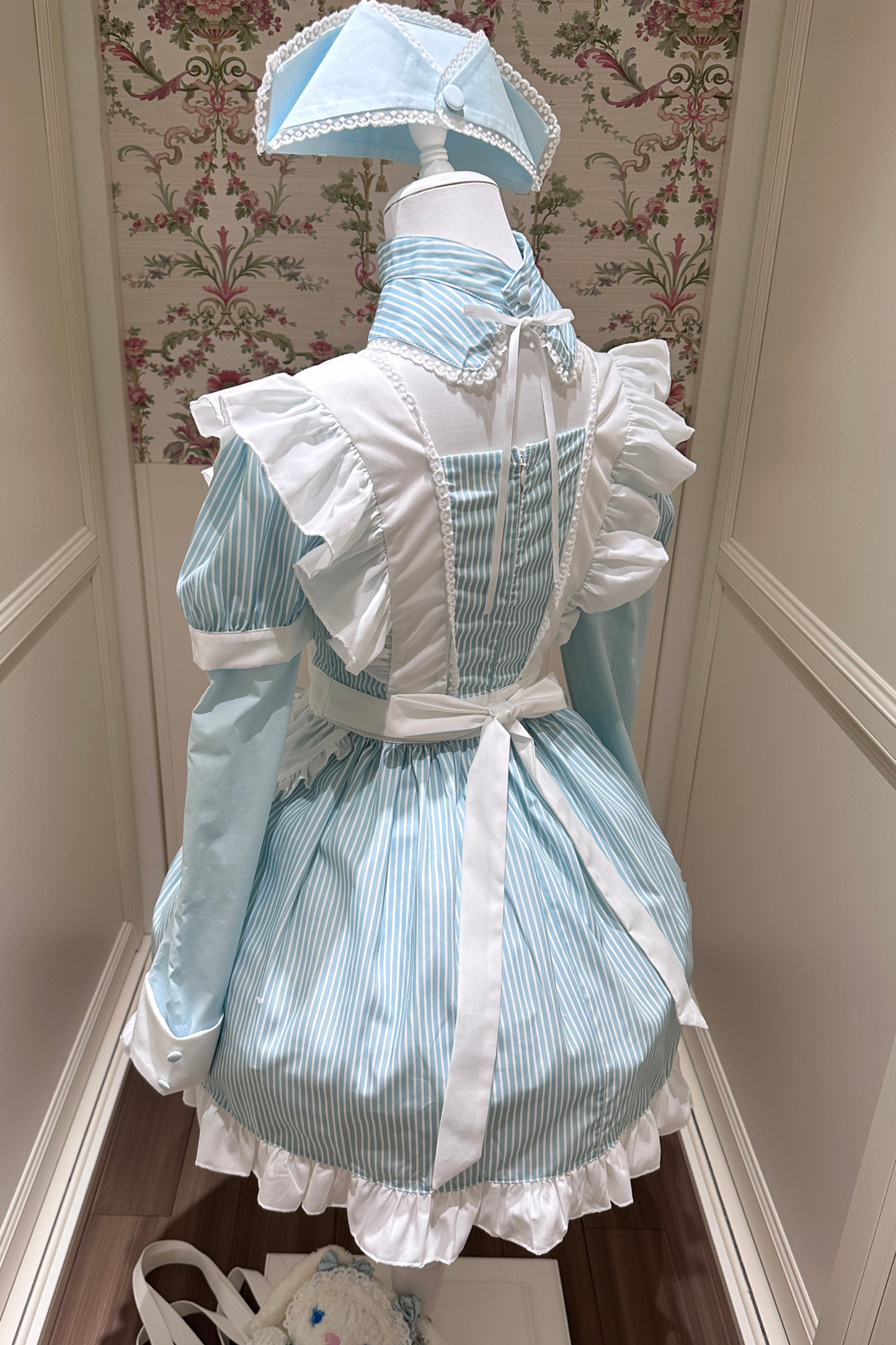 Angel Aqua Maid Apron Dress + Nurse Hat