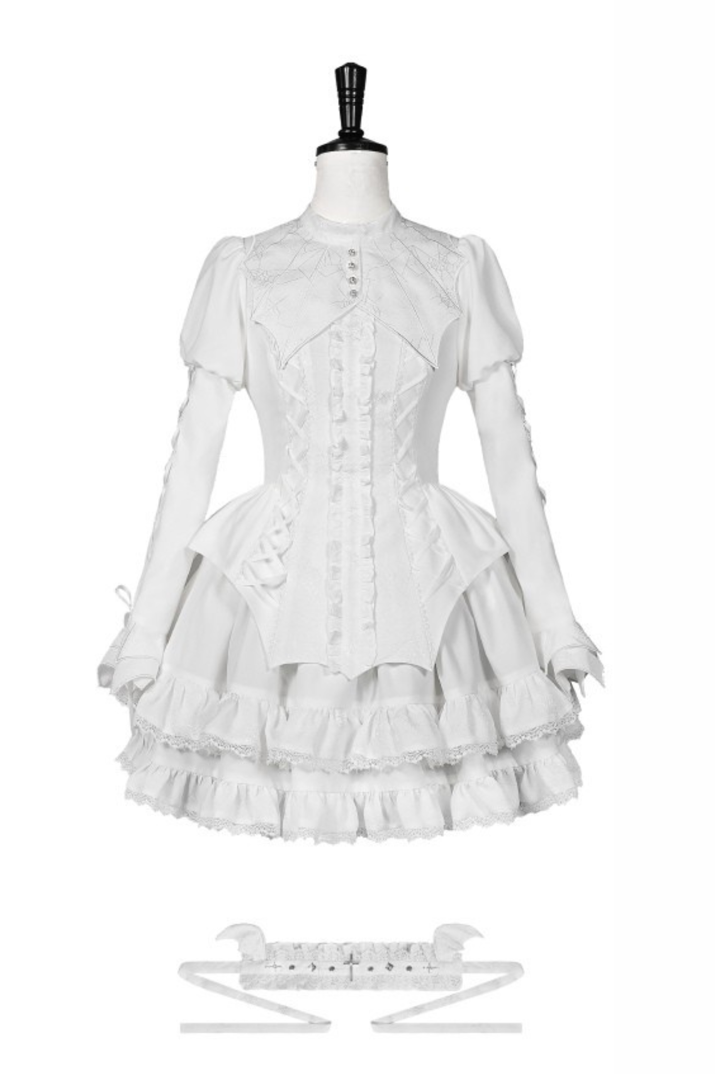 [Deadline for reservations: November 19] Camilla Spider Web Bat Gothic Dark Series Dress Full Set + Setup Full Set