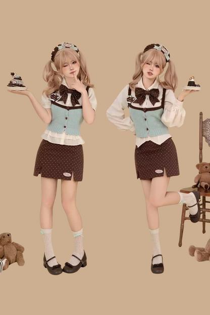 [Reservation deadline: September 16th] Blue Chocolate Sweets Girly Layered Set-Up