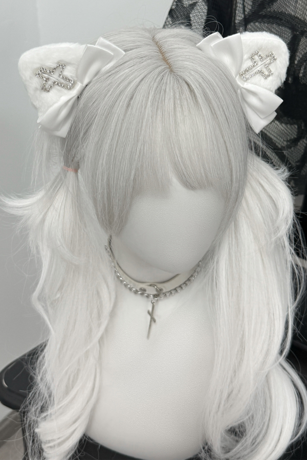 クロス猫耳クリップ