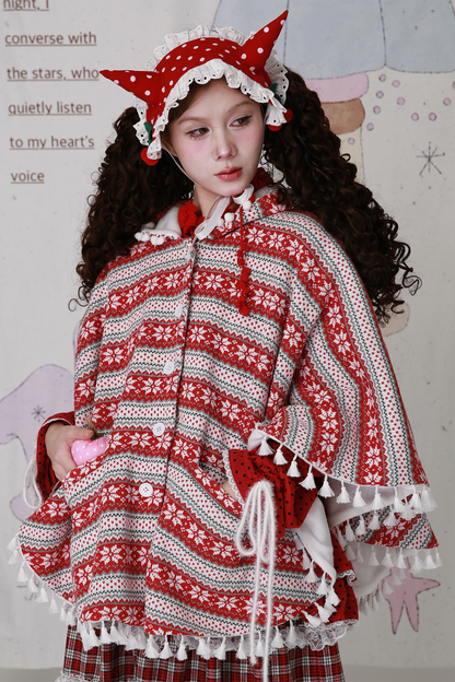 レトロガールルーズマント