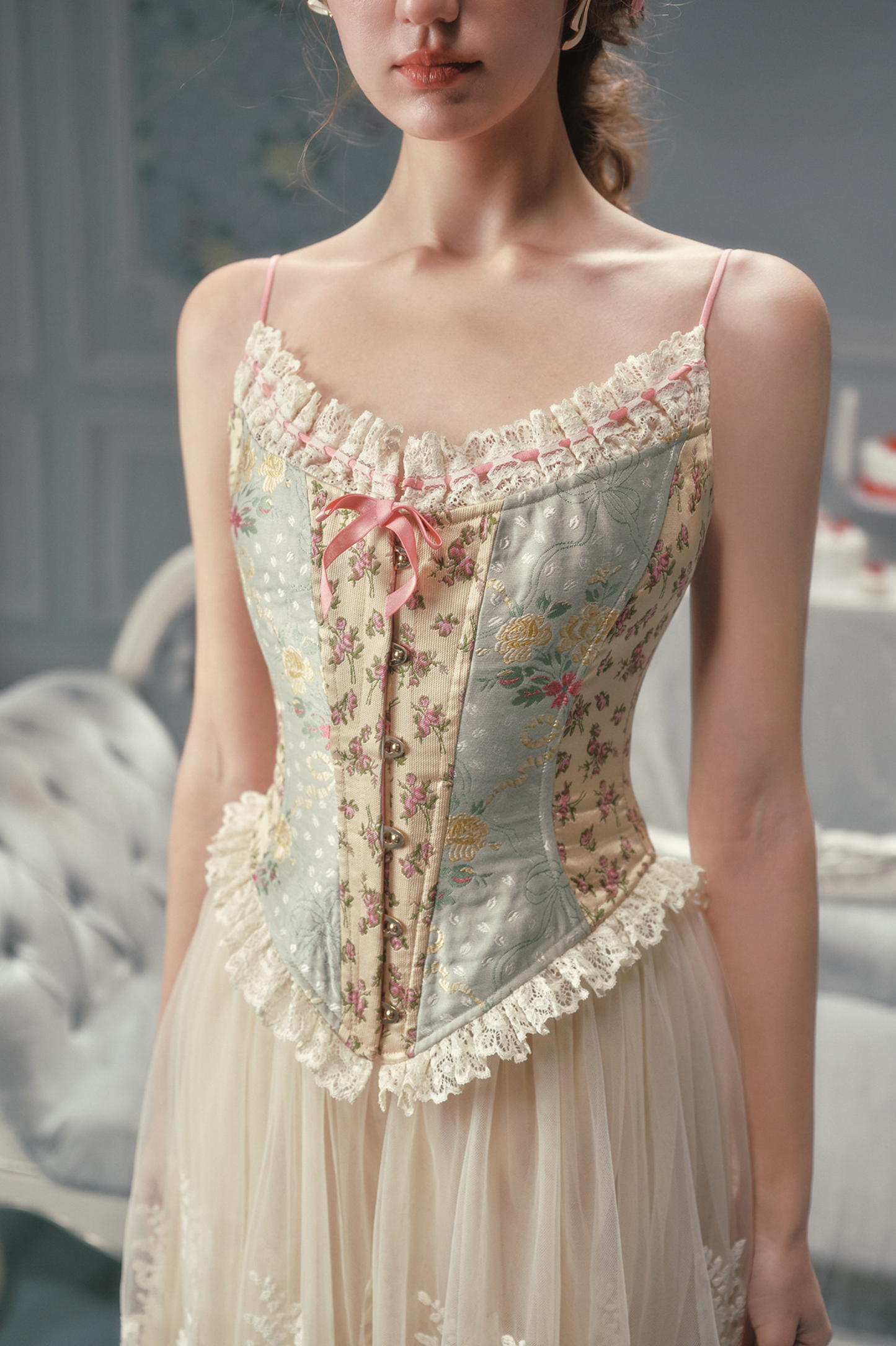 Fabric French Corset Top