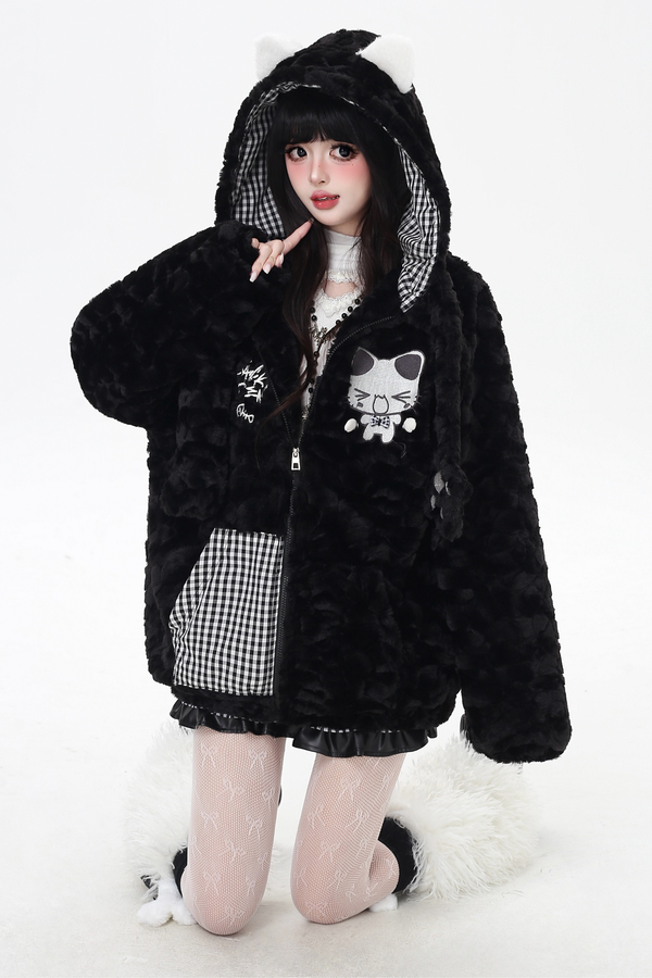 cat fur coat
