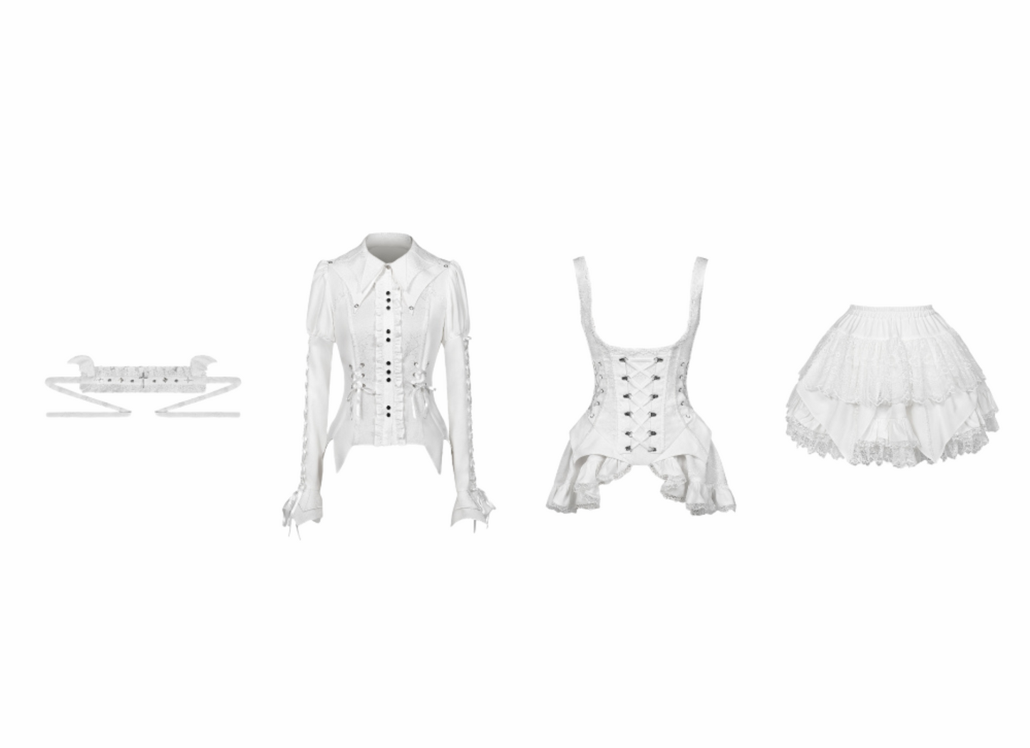 [Deadline for reservations: November 19] Camilla Spider Web Bat Gothic Dark Series Dress Full Set + Setup Full Set