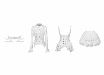 [Deadline for reservations: November 19] Camilla Spider Web Bat Gothic Dark Series Dress Full Set + Setup Full Set