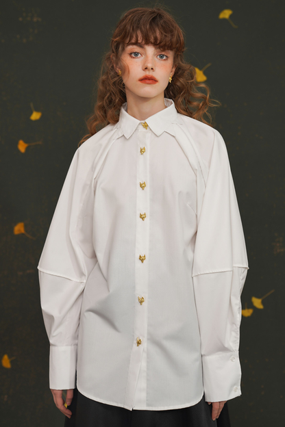 レトロラタンスリーブシャツ