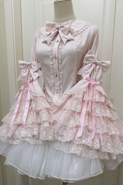 プリンセスリボンフリルスリーブシャツ