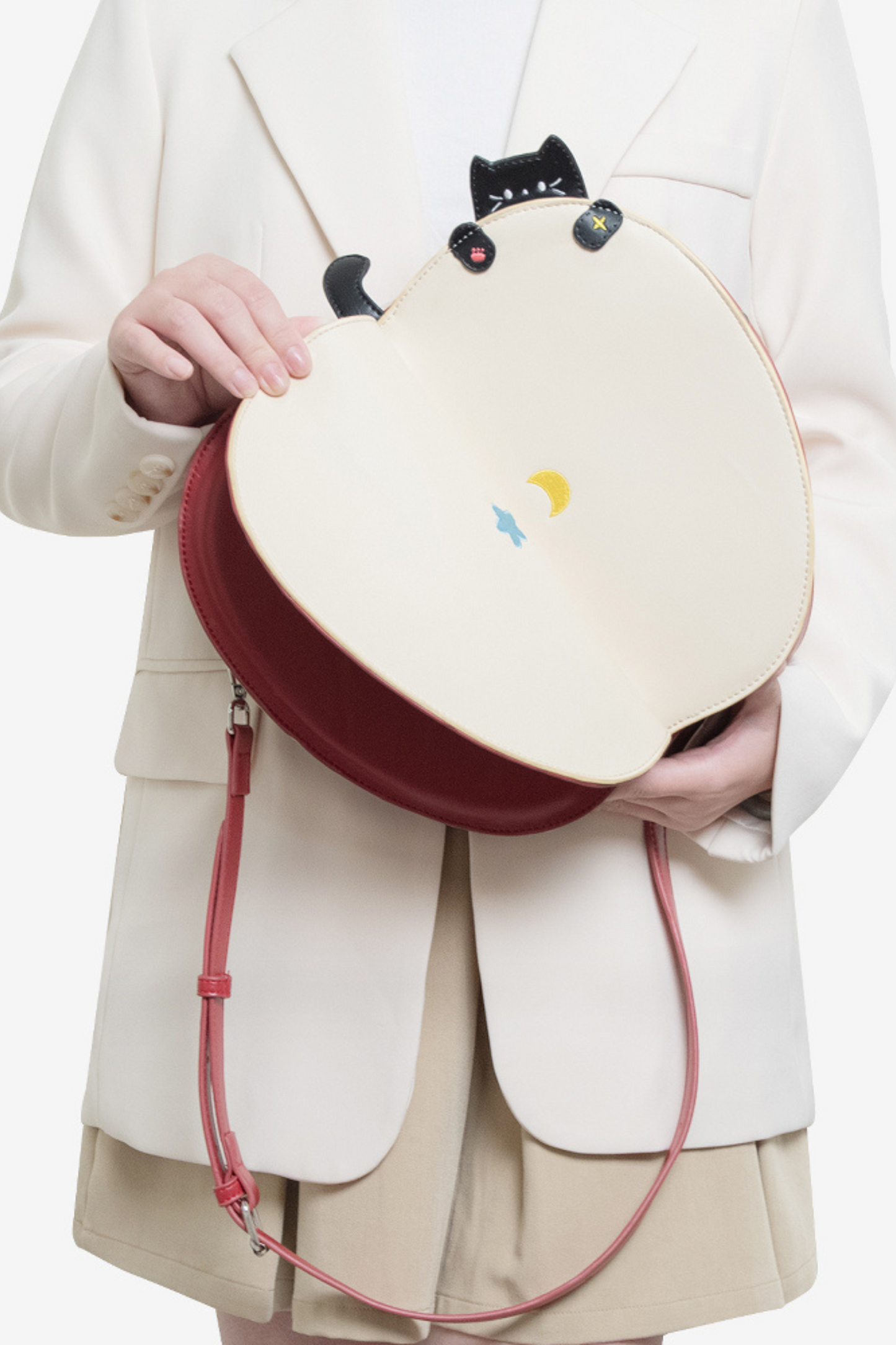 フリップアップルショルダーバッグ