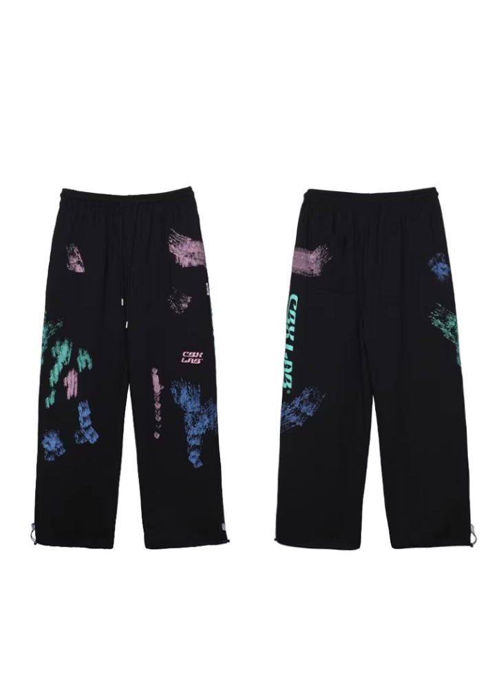 Pantalon de survêtement à motif artistique hip hop