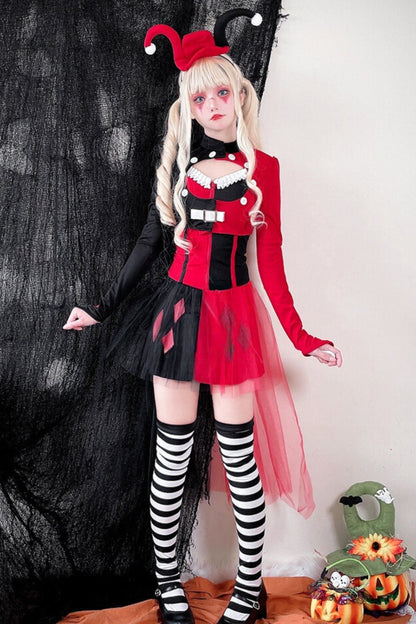 Halloween Circus Crown Cosplay Dress