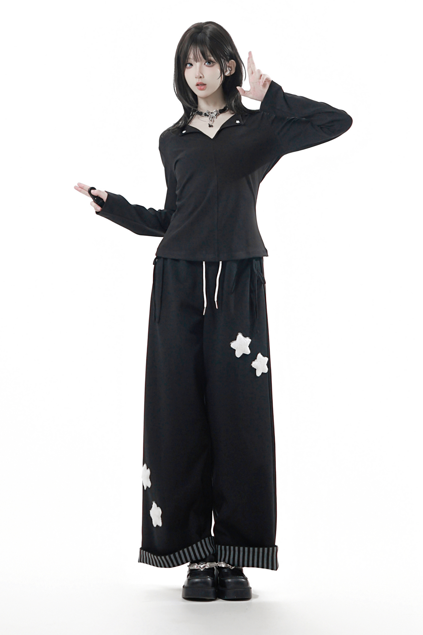 スターワッペンスウェットパンツ