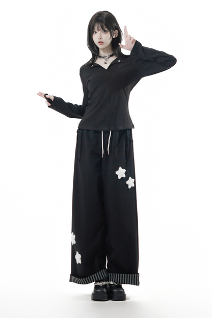 スターワッペンスウェットパンツ