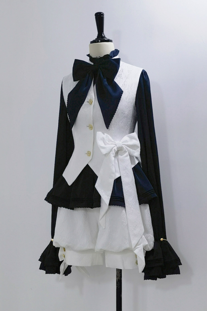 レトロエレガント皇子リボンシャツ