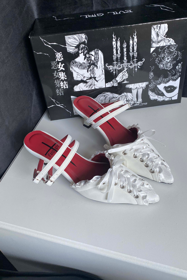 ゴシックレースアップヒール