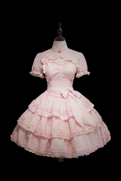 Sweet Fishbone Waist Lolita Dress