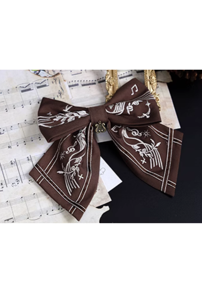 Elegant Classical Piano Print Lolita Dress + Setup + Accessories