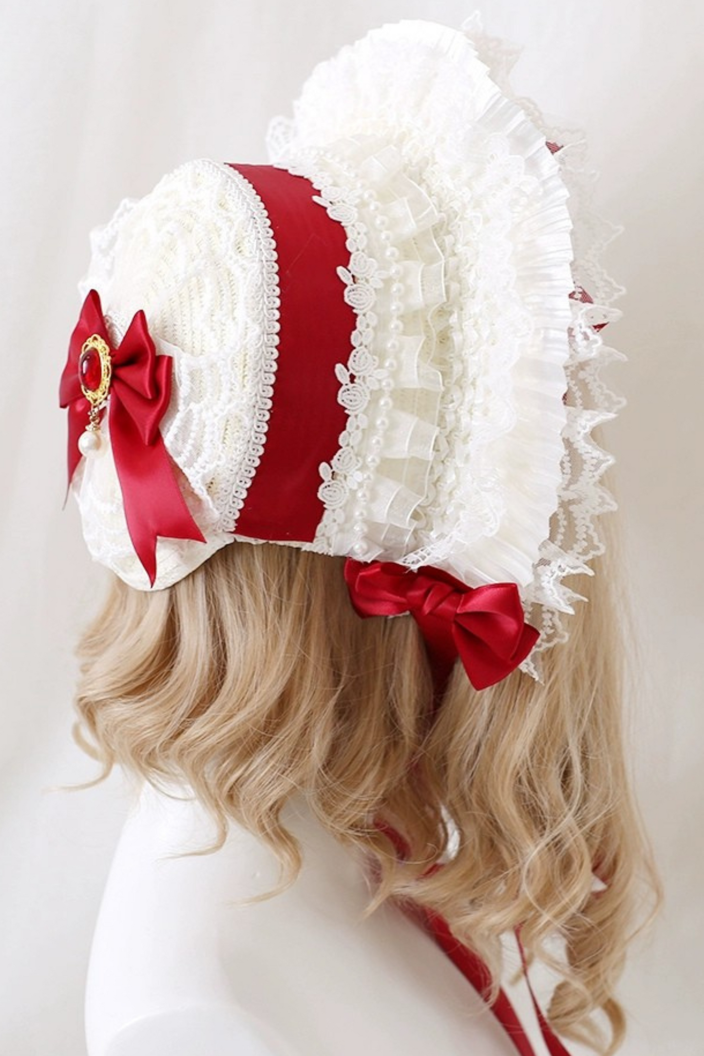 Classical girly Lolita hood