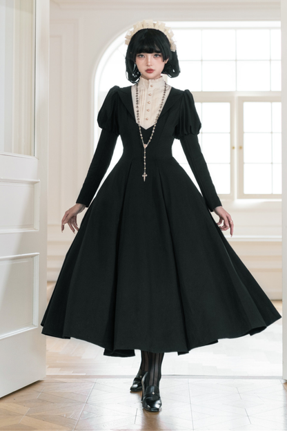 Chic Gothic Flare Long Lolita Dress