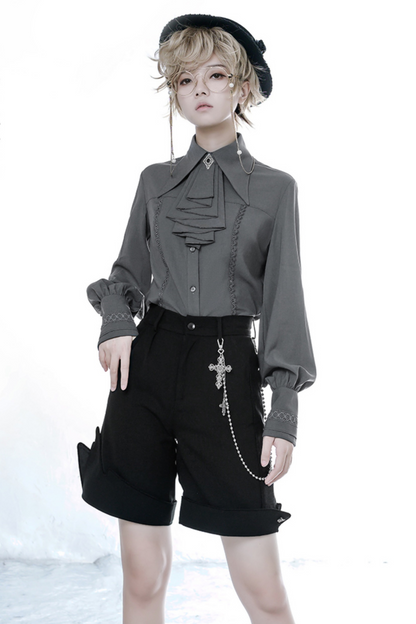 レトロロリータラムスリーブシャツ