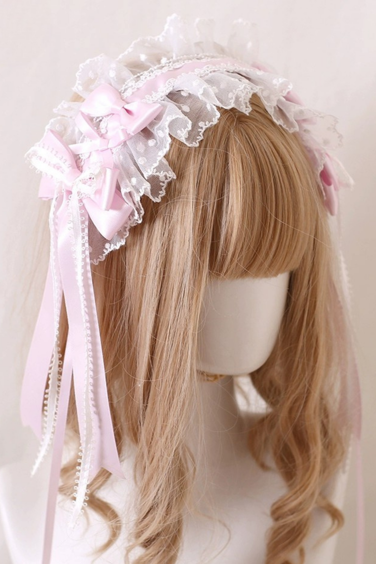 Pink Silk Satin Ballet Lolita Accessories
