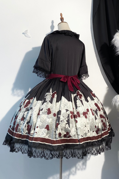 暗闇のアリスドールロリータドレス