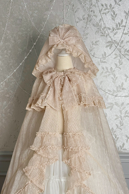 【4月3日予約締切】ファンタジーシアーフードロリータケープ