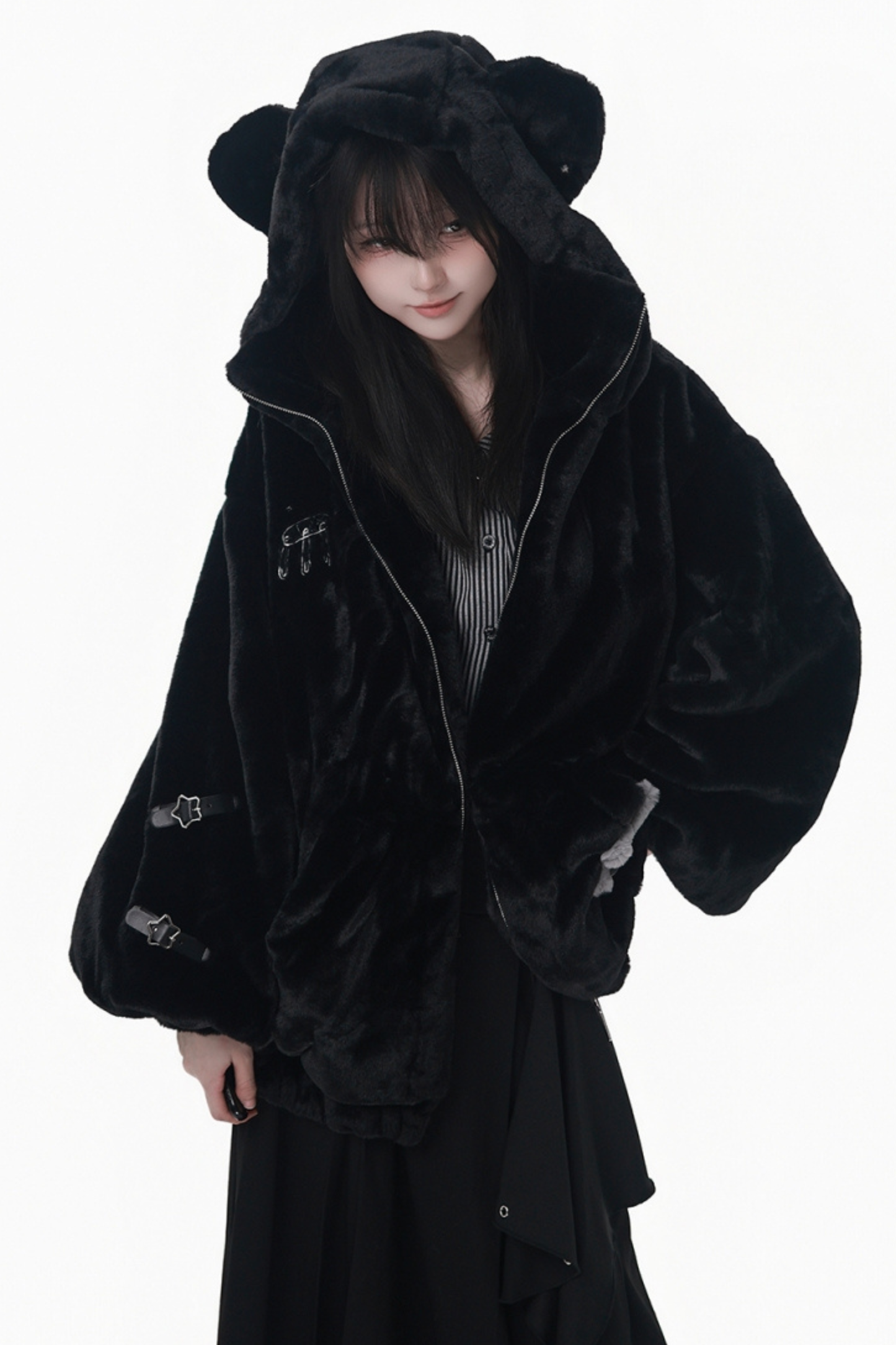 クマフードスターショートコート