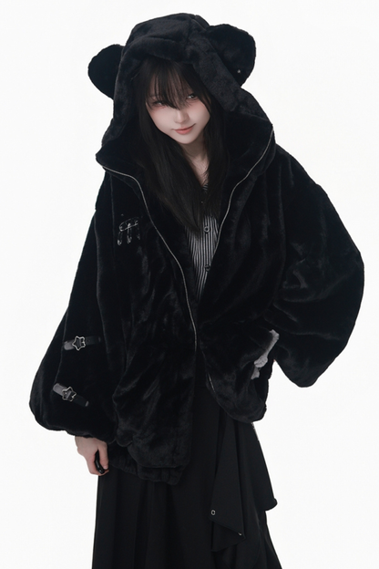 クマフードスターショートコート