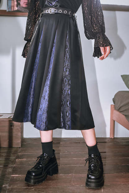 Ragment Splicing Printed Cropped Pants