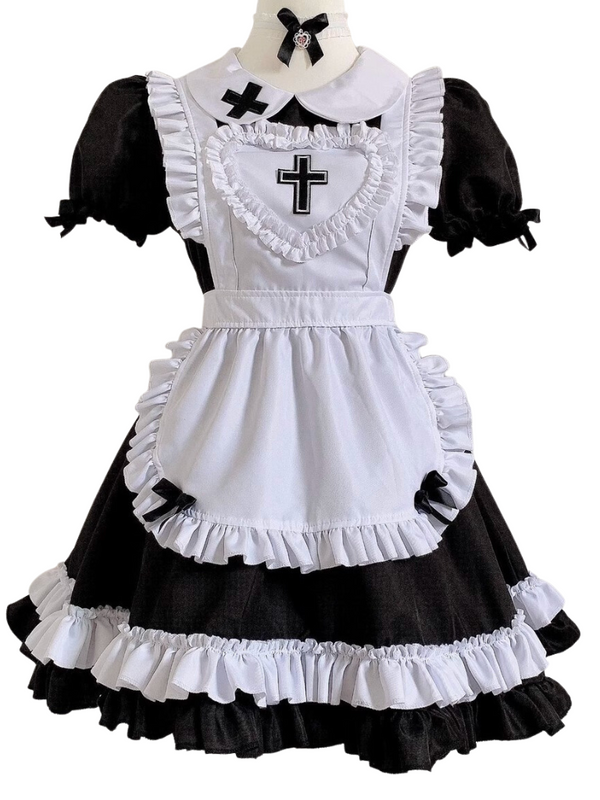 Doll Color Cross Heart Lolly Timade Appronte Asseded Dress