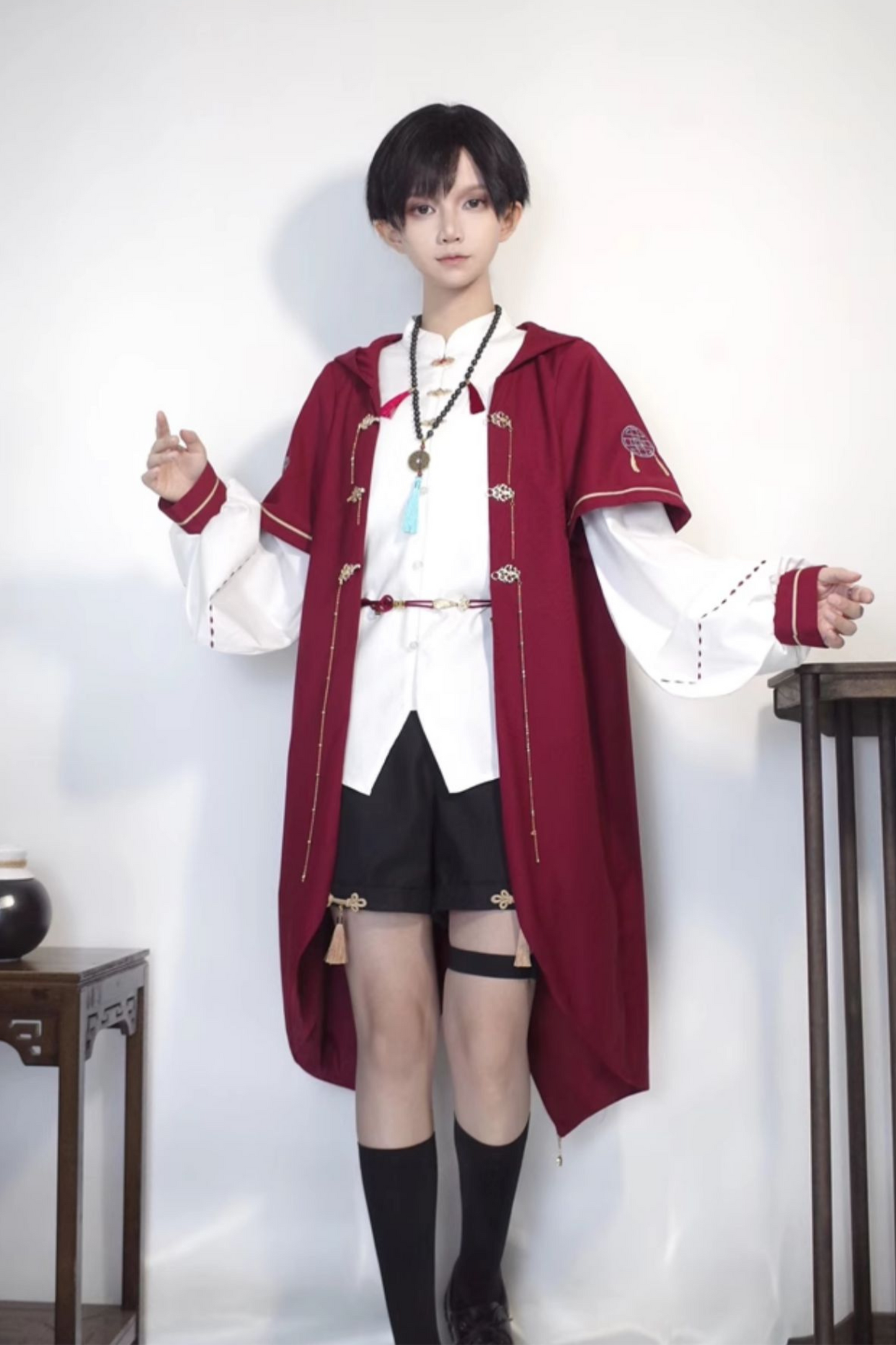 バニーフードプリンスアウター+シャツ+ショートパンツ