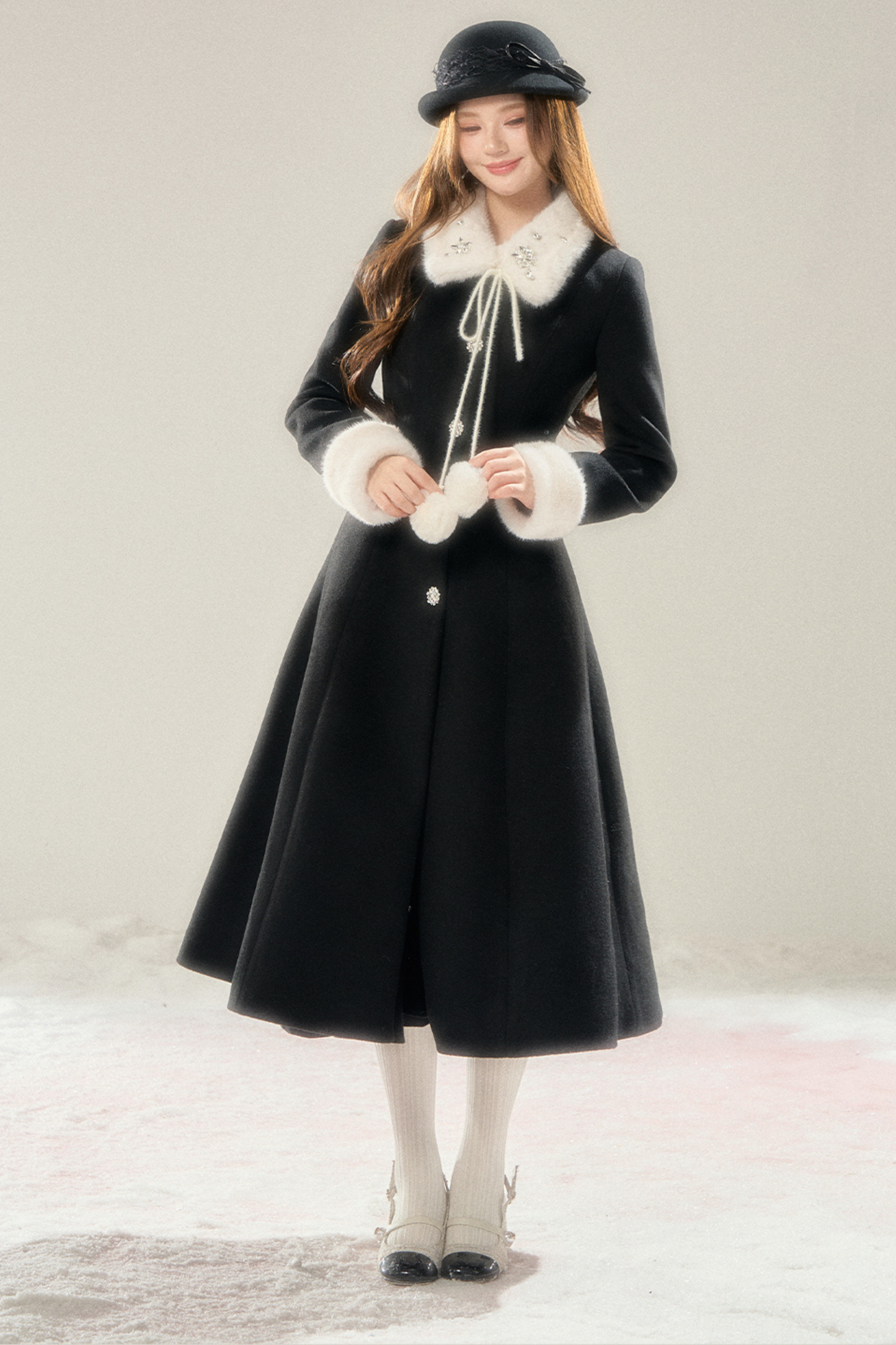 French Chic Hepburn Long Coat