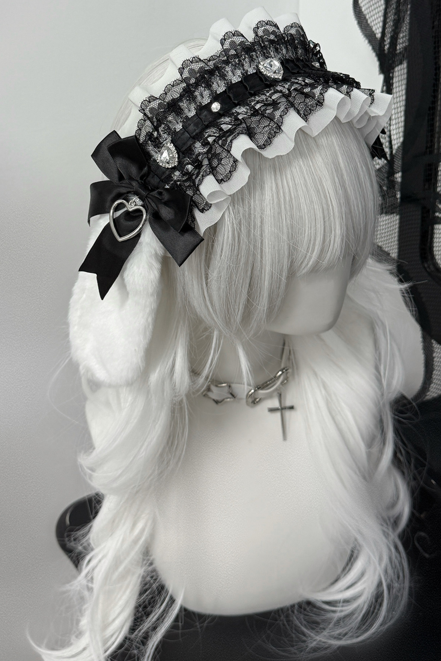 Lace Bunny Frilled Hair Dress
