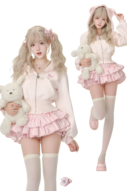 シュガーウォーターキャットパーカー+ケーキスカート