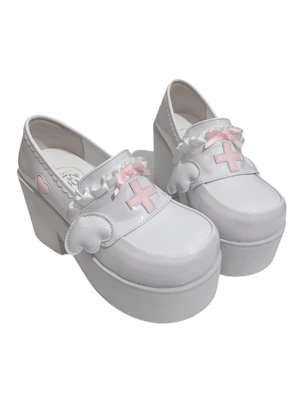 Angel Kaikai] Medical Lace Platform Shoes