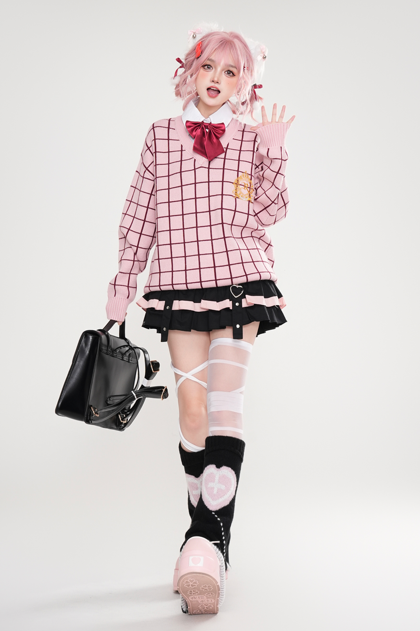 Campus Comic Check Tops